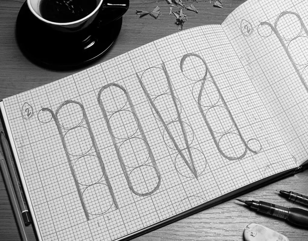 Diseño de tipografía modular BabaSkyline