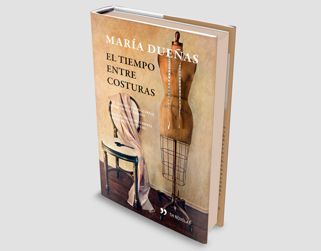 Propuesta de diseño para el cover del libro de María Dueñas "El tiempo entre costuras"