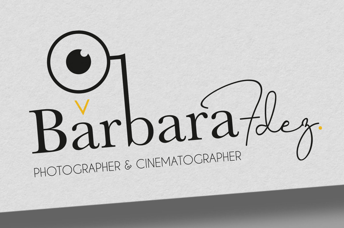 Diseño de logotipo para la fotógrafa y cineasta Bárbara Fdez