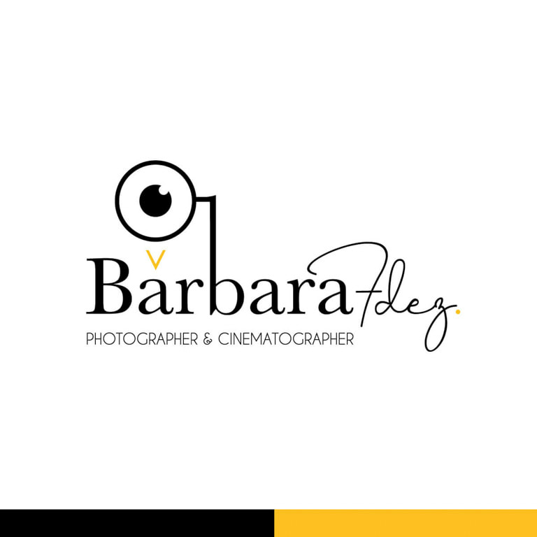 Diseño de logotipo para la fotógrafa y cineasta Bárbara Fdez