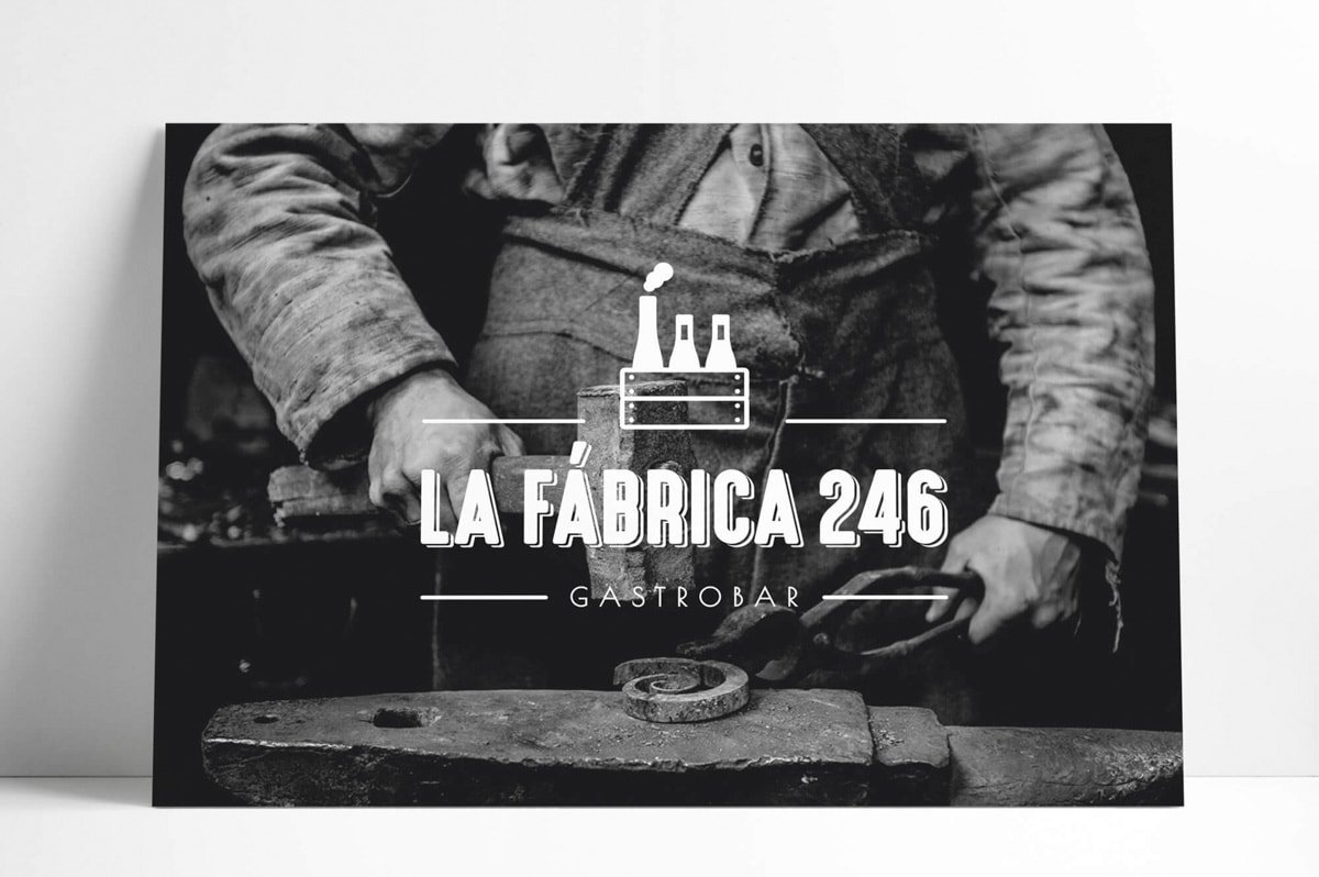 Diseño de Imagen corporativa para el restaurante La Fábrica 246