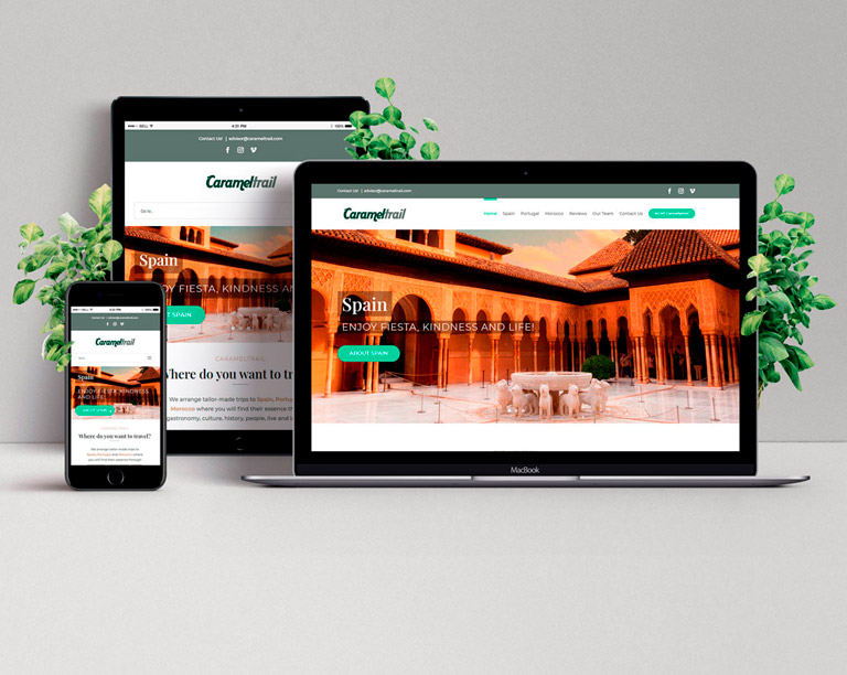 Diseño de página web para Agencia de viajes
