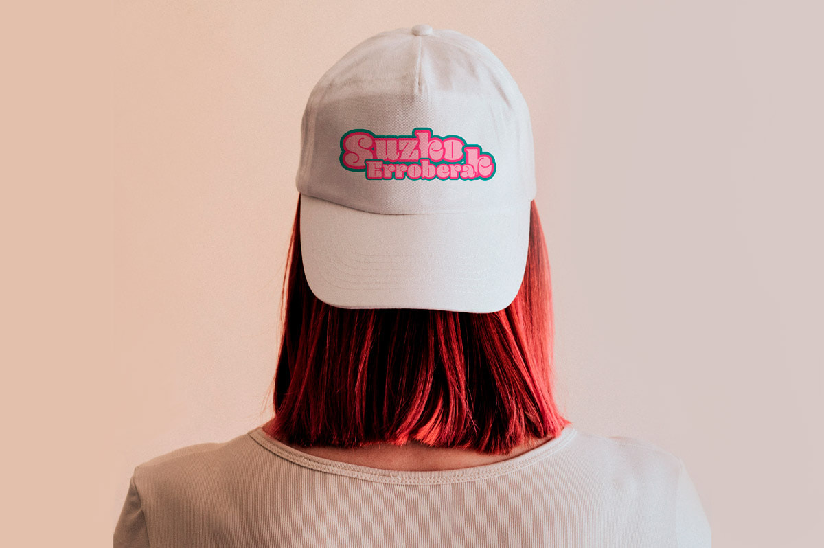 Diseño de gorra promocional para el grupo de música pop Bulego