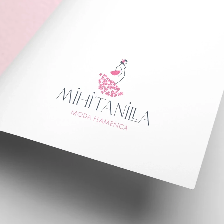 Diseño de logotipo y naming para Mihitanilla. Moda Flamenca