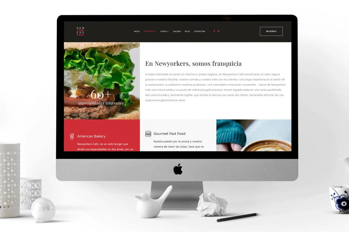 Diseño de Página web para Burger